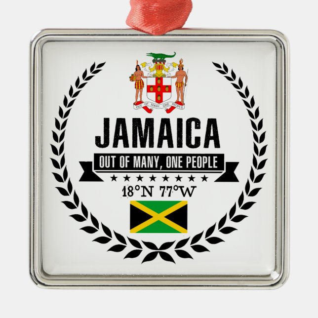 Ornement Métallique Jamaïque (Devant)