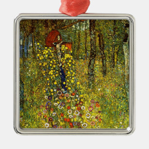 Ornement Métallique Jardin agricole avec Crucifix par Gustav Klimt