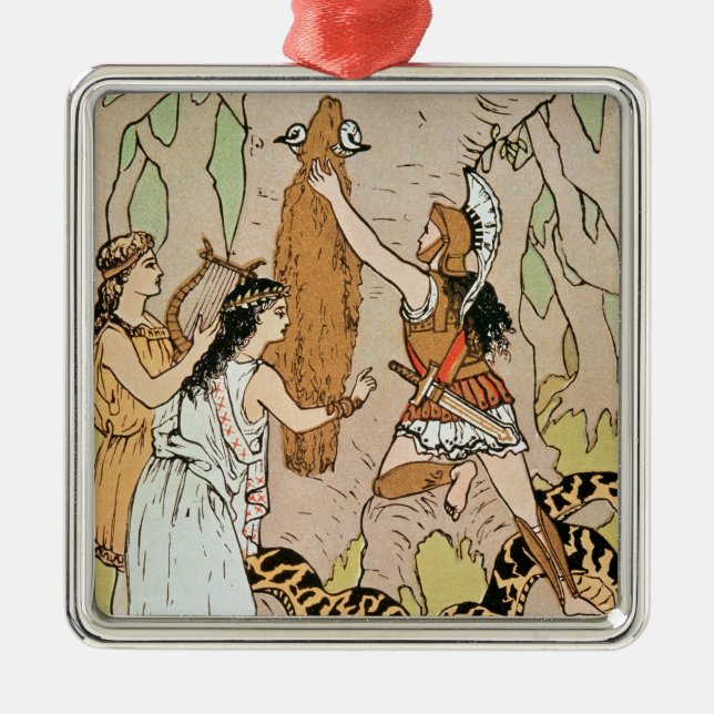 Ornement Métallique Jason saisissant l'ouatine d'or (Devant)