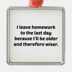 Ornement Métallique Je Laisse Le Travail À La Dernière Journée