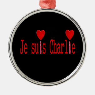 Ornement Métallique Je suis charlie