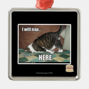 Ornement Métallique Je vais faire la sieste ici