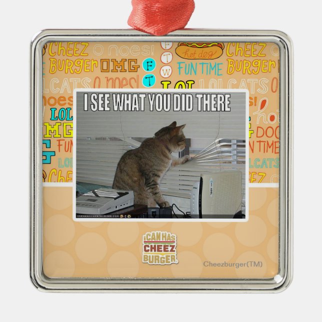 Ornement Métallique Je vois ce que vous avez fait là (Devant)