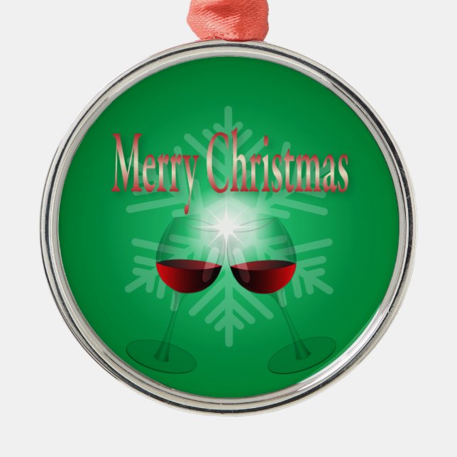 Ornement Métallique Joyeux Noël (Devant)