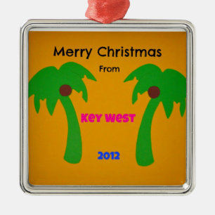Ornement Métallique Joyeux Noël de Key West 2012