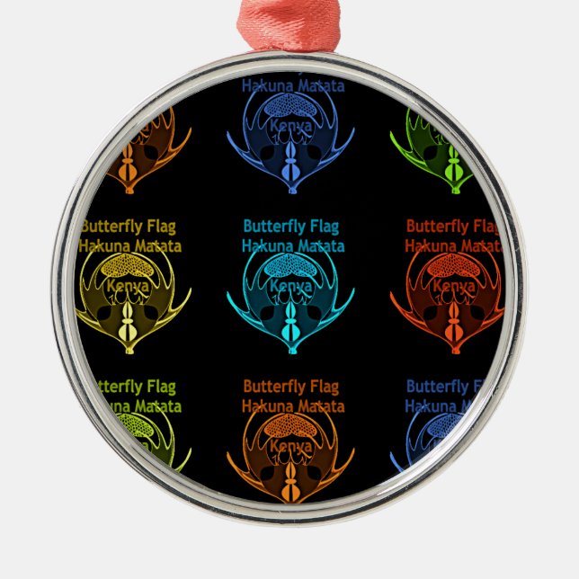Ornement Métallique Kenya Hakuna Matata (Devant)