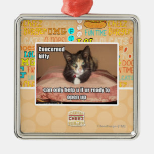 Ornement Métallique Kitty intéressé