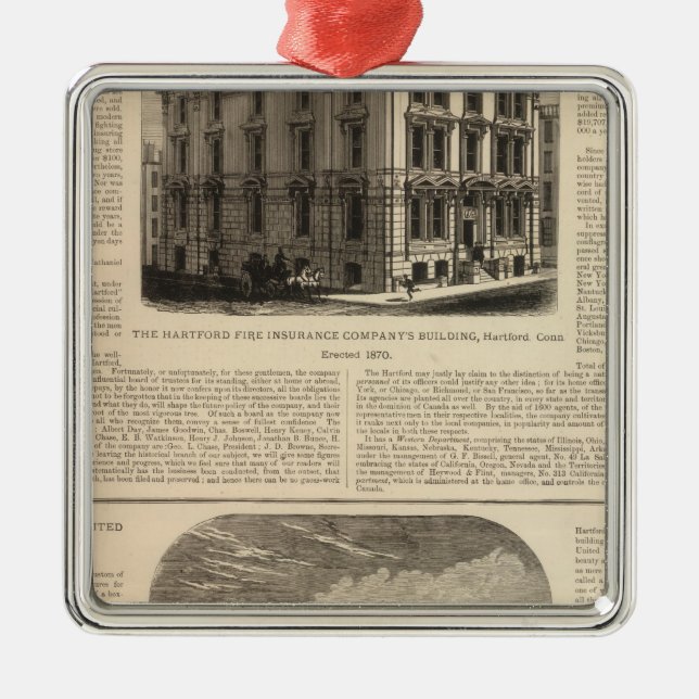 Ornement Métallique La compagnie d'assurance-incendie incendie de (Devant)