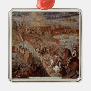 Ornement Métallique La conquête de Tenochtitlan