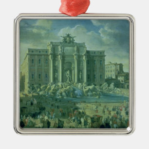 Ornement Métallique La fontaine de TREVI à Rome, 1753-56