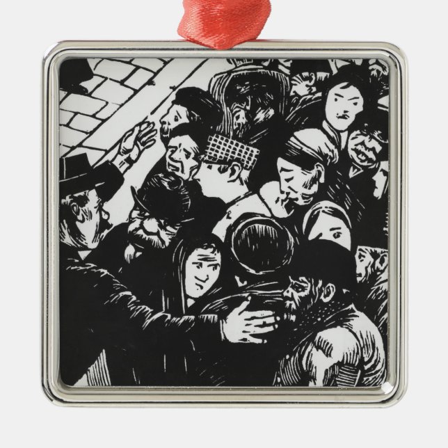 Ornement Métallique La foule de Paris, 1892 (Devant)