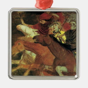 Ornement Métallique La Guerre par Arnold Böcklin, Symbolisme Ancien Ar