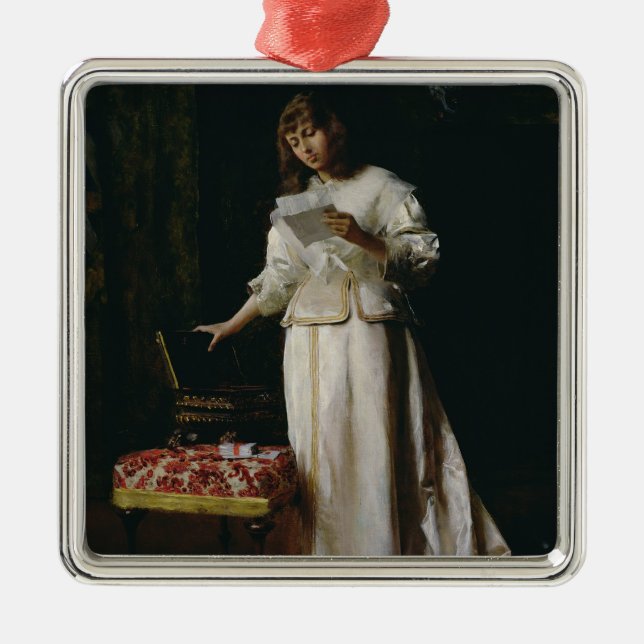 Ornement Métallique La lettre d'amour (Devant)