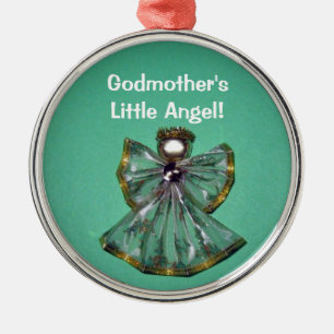 Ornement Métallique La mère de Dieu, le petit ange !