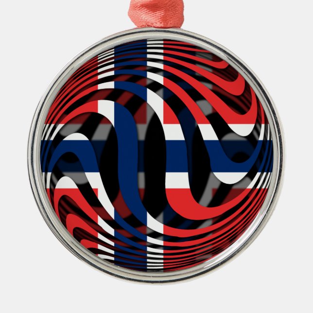 Ornement Métallique La Norvège #1 (Devant)