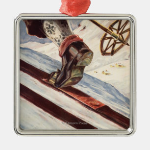 Ornement Métallique La Norvège - la maison du ski