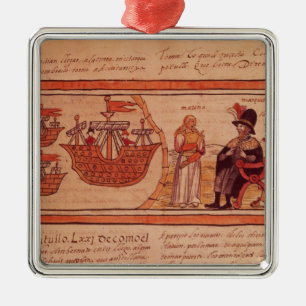 Ornement Métallique La princesse indienne Malinche ou dame Marina