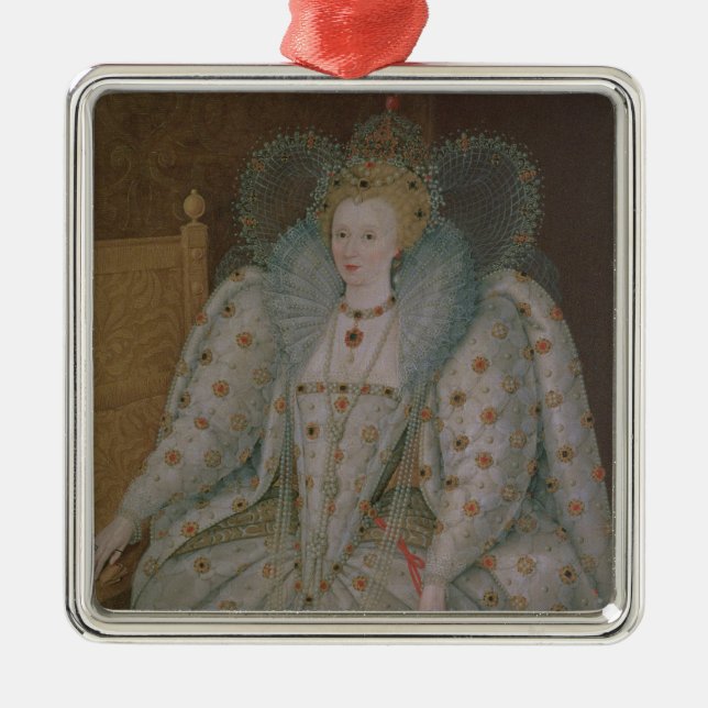 Ornement Métallique La Reine Elizabeth I de l'Angleterre et de (Devant)