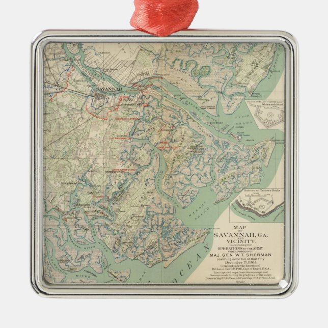 Ornement Métallique La savane, GA et proximité (Devant)