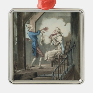 Ornement Métallique La toilette du commis d'une mandataire, gravée pa