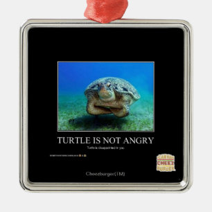 Ornement Métallique La tortue n'est pas en colère