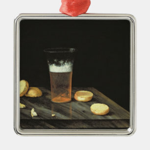 Ornement Métallique La vie toujours avec le verre de bière