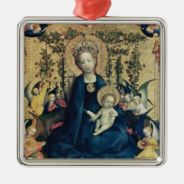 Ornement Métallique La Vierge du rosier (Devant)