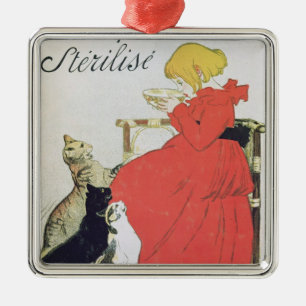 Ornement Métallique Lait stérilisé pur de publicité par affichage