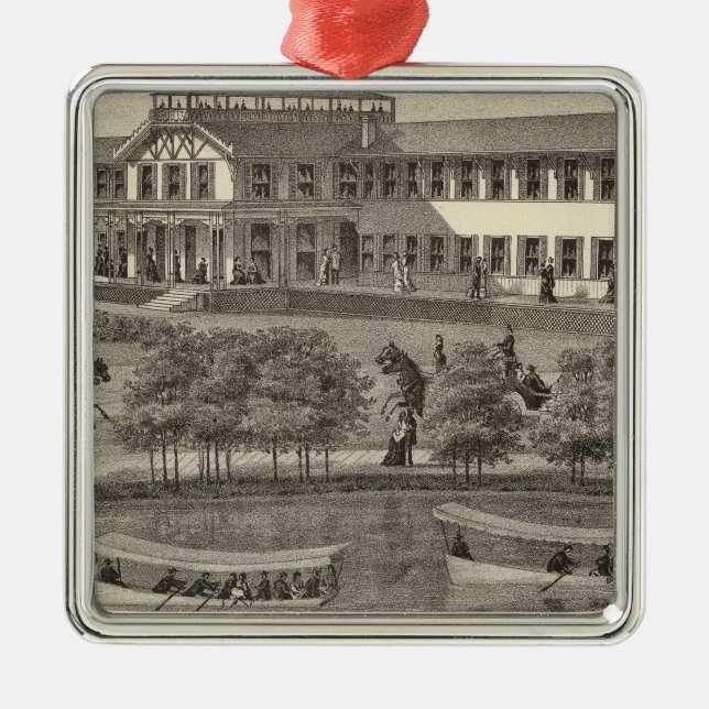 Ornement Métallique Lake House, Spring Lake, NJ (Devant)