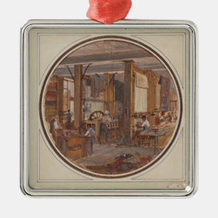 Ornement Métallique L'atelier de gobelins, 1840