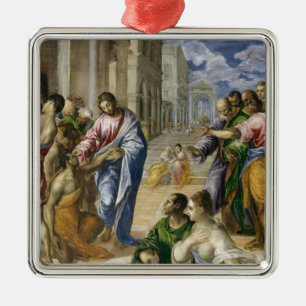 Ornement Métallique Le Christ guérissant les aveugles