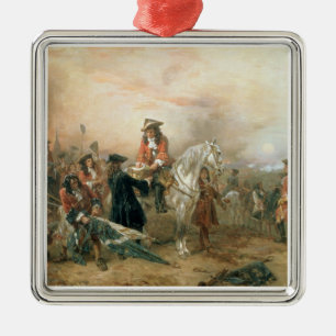 Ornement Métallique Le duc de Marlborough (1650-1722) signant le De