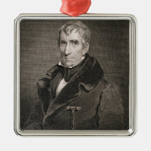 Ornement Métallique Le Général principal William Henry Harrison, gra