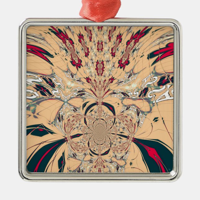 Ornement Métallique Le Kaleidoscope Africain Vibrant : Un Plaisir Pais (Devant)