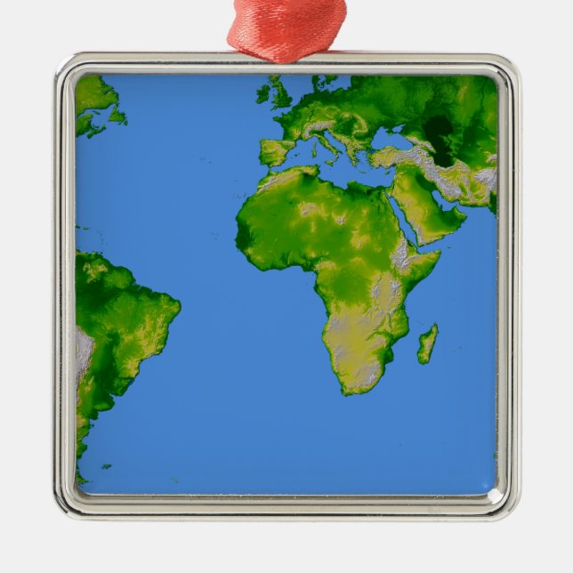 Ornement Métallique Le monde (Devant)