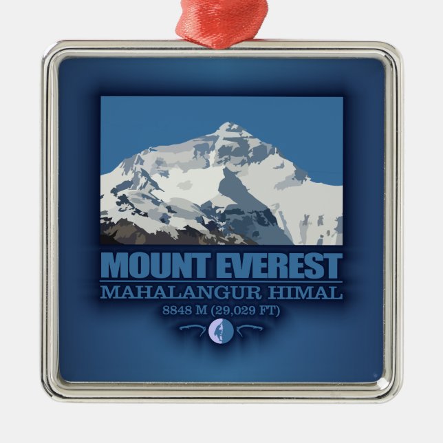 Ornement Métallique Le mont Everest (Devant)