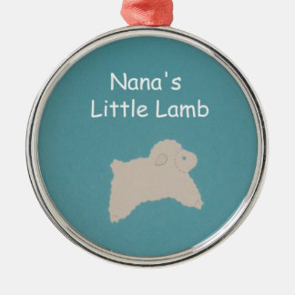 Ornement Métallique Le petit agneau de Nana