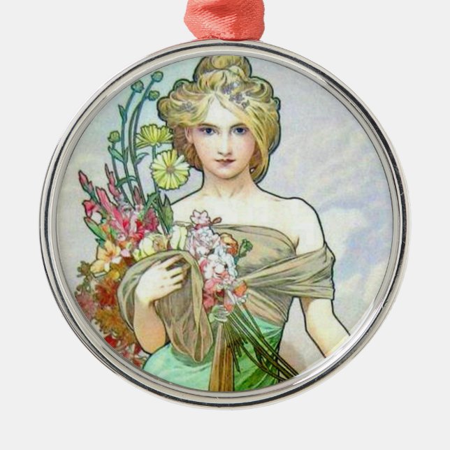 Ornement Métallique Le Printemps c1895 (Devant)