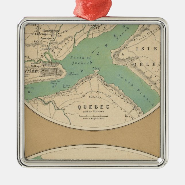 Ornement Métallique Le Québec et ses environnements (Devant)