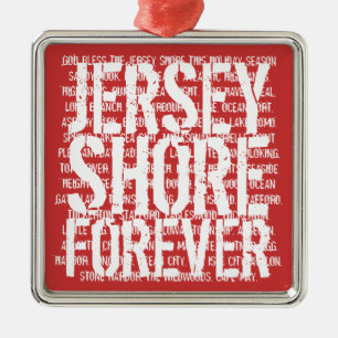 Ornement Métallique Le rivage du Jersey ornementent pour toujours