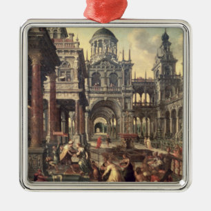 Ornement Métallique Le Roi Solomon et la reine de Sheba