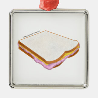 Ornement Métallique Le sandwich au jambon