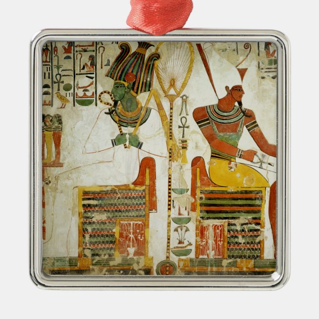 Ornement Métallique Les dieux Osiris et Atum, de la tombe de (Devant)