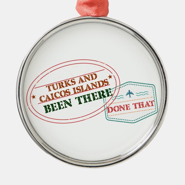 Ornement Métallique Les Îles Turques et Caïques là fait cela (Devant)