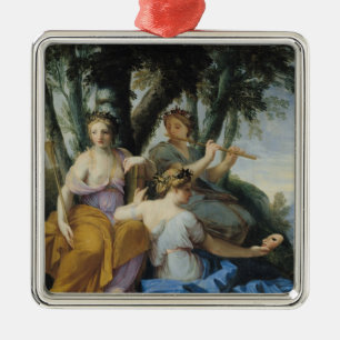 Ornement Métallique Les Muses, Clio, euterpe et Thalia, c.1652-55