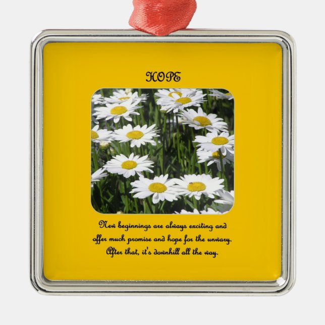 Ornement Métallique les nouveaux débuts-sont-toujours-excitants-et-off (Devant)