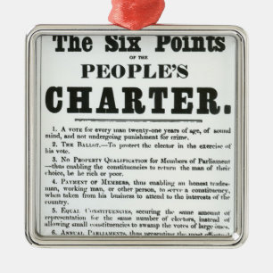 Ornement Métallique Les six points de la charte des personnes