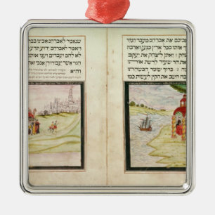 Ornement Métallique L'exil de Hagar et d'Ishmael