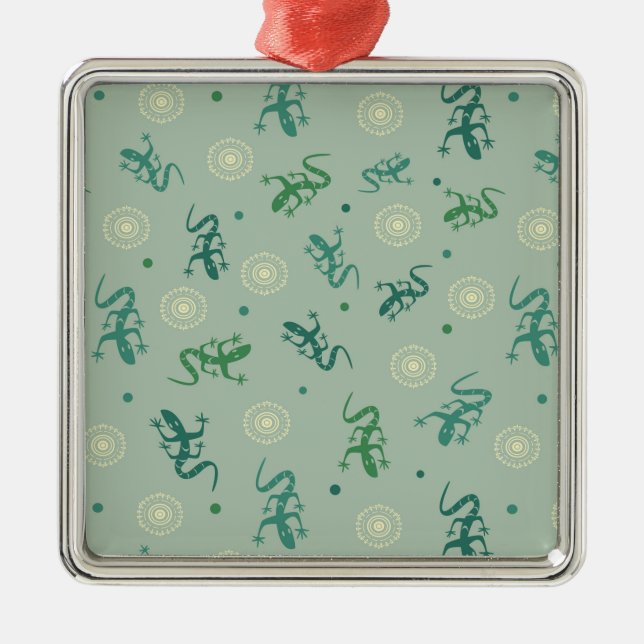 Ornement Métallique Lizard (Devant)