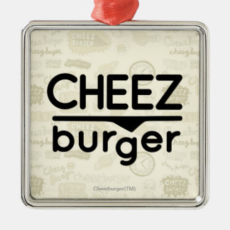 Ornement Métallique Logo de Cheezburger (noir)